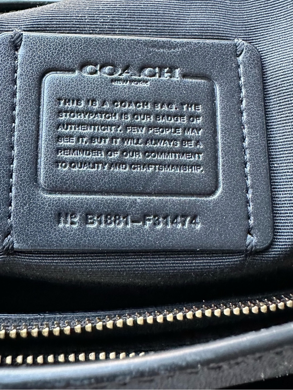 Coach Black Leather Casey Tote - Picture 9 of 9